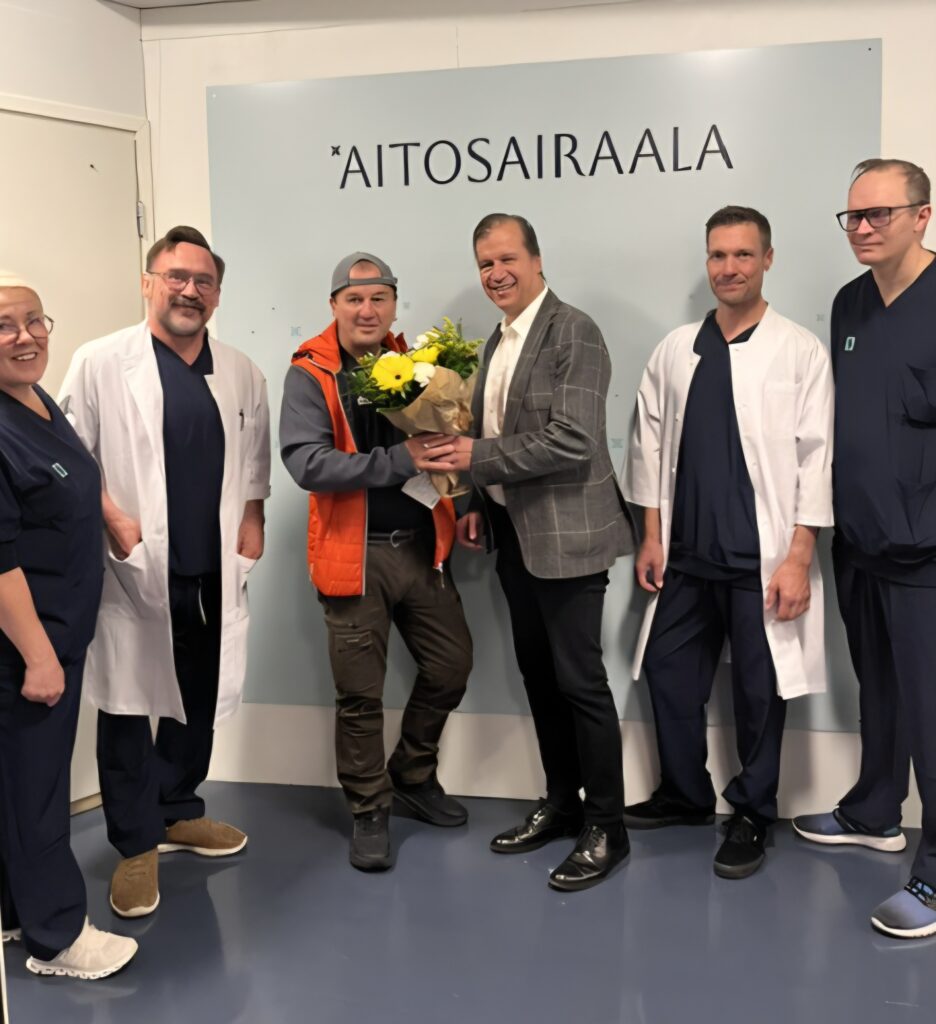 Aitosairaalan ensimmäinen potilas kukitettiin